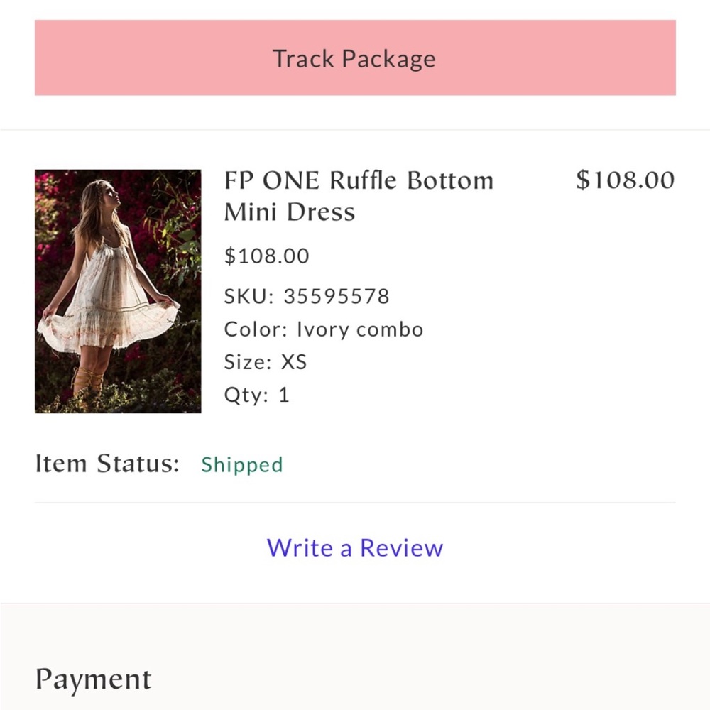 Free People FP One Ruffle Bottom Mini Dress - Picture 3 of 10